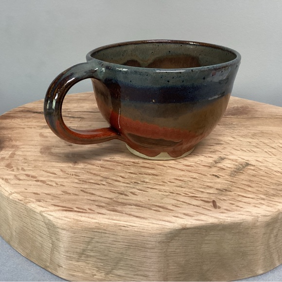 Hand Thrown Pottery Stoneware Mug / Cup - Ceramic Crafted - Excellent - Rare - Picture 4 of 11